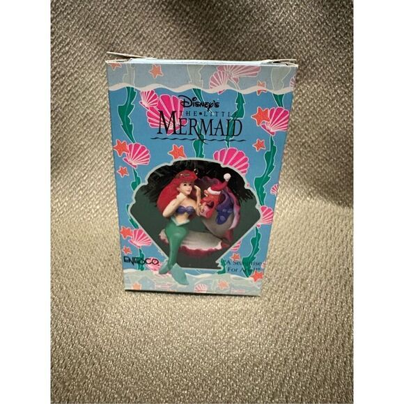 Enesco Disney The Little Mermaid Ornament A Sea-prise For Ariel Sebastian w Box - Picture 1 of 12